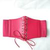 Women's Elastic Waist Belt Wide Leather Belt To Wear with Dress Women's Belt Black Waist Belt Women's Versatile Fashion Belt