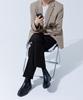 Topboy Single Vent Oversized Blazer Jacket Beige