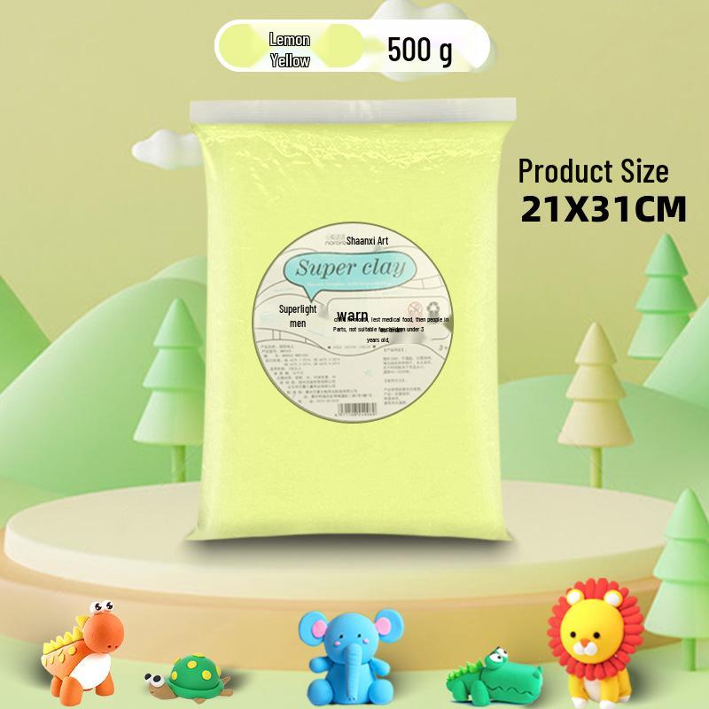 Superleichter 500g Kinder-DIY-Ton - 24 Farben, Großpackung