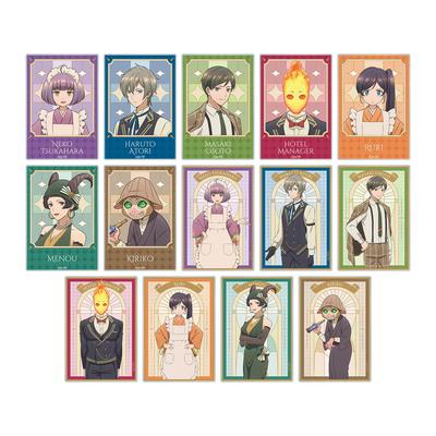 Anime de TV "Tasokare Hotel" Caixa com 14 Cartões Acrílicos Colecionáveis