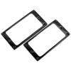 2PCS Electric Guitar Pickup Frame Zinc Alloy Flat Humbucker Pickup Mounting Ring Cover 4x4mm Black