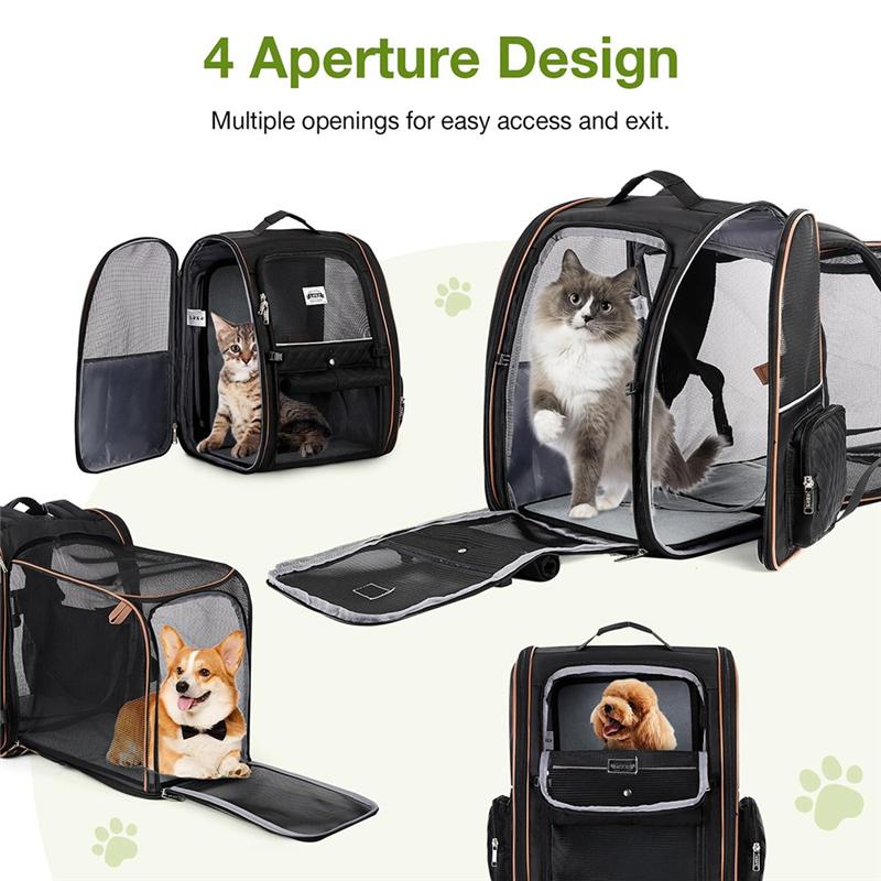 Foldable Small Dog Charter Carrying Cat Out Bag Portable Cat Bag Breathable Car Bag For Dogs Large-Capacity Pet Bag