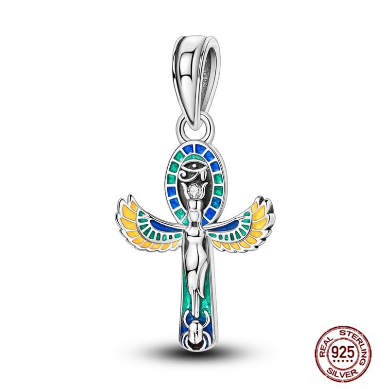 92 Styles Original Copper Green Series Cactus Avocado Clover Charms Bracelet Pendant Diy Clip Beads Women'S Jewelry