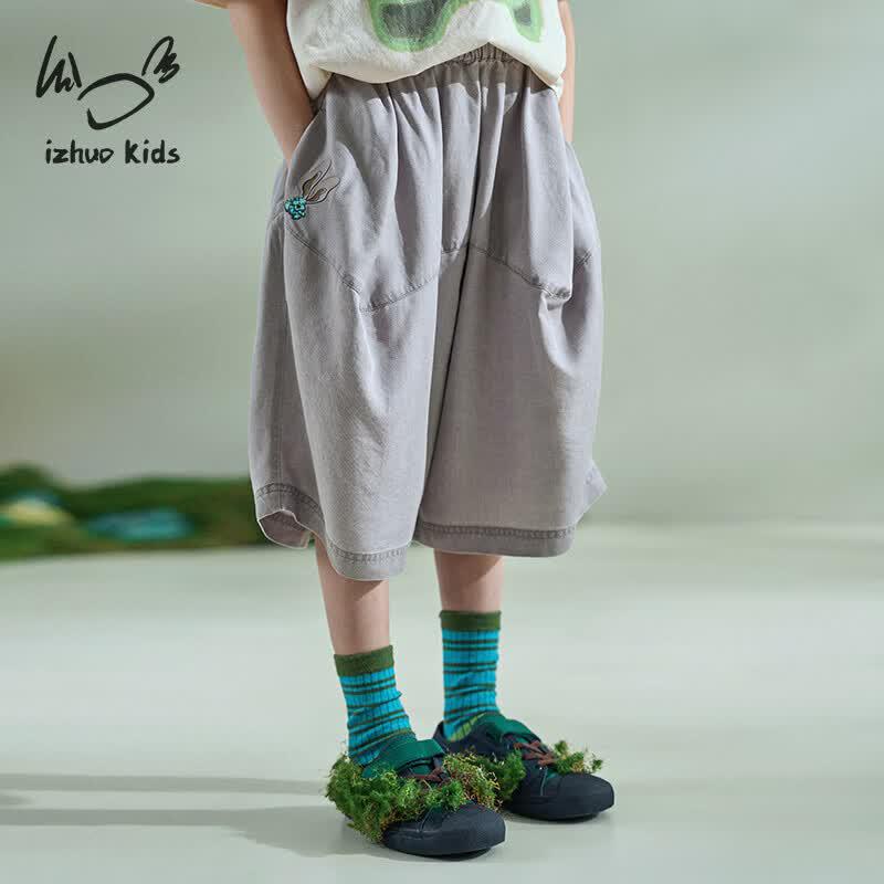 

Unisex Kids Summer Lyocell Cooling Cropped Wide-Leg Pants 140 cm
