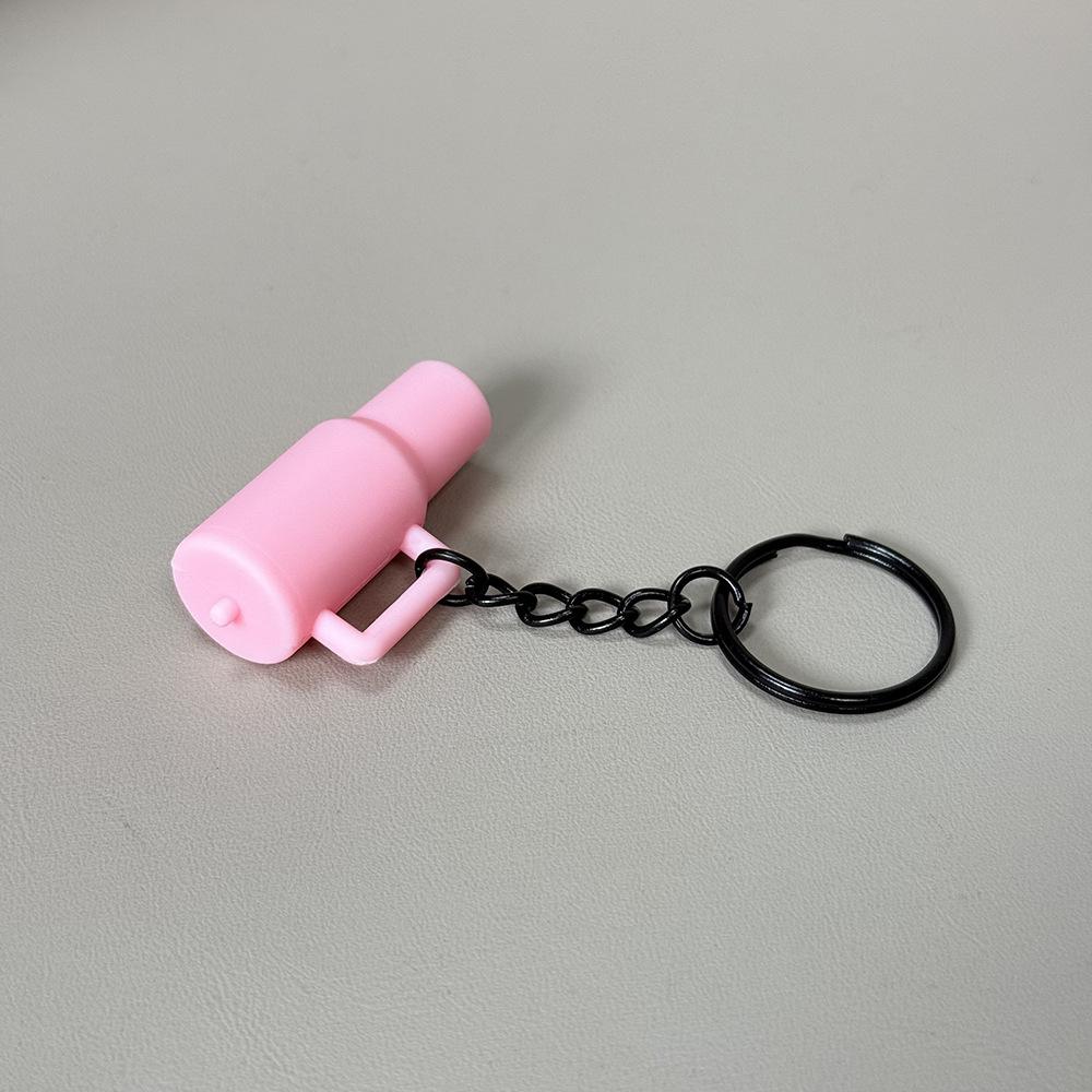 Fitness Keychain: Silicone Barbell Plate Pendant Gift