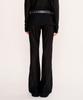 FANYOUNG See-Through Bootcut Leggings Black