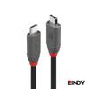 LINDY 1.5m ANTHRA LINE USB4 Gen3x2 Type-C Cable with 240W PD Fast Charging (Model Number: 36957)