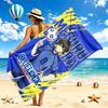 Blue Lock Beach Towel Quick Dry Soft MicrofiberSand Resistant Oversized Cabana Bath Sheet for Swimming Pool Travel Gift