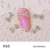 Japanese Style Rhinestone and Pearl Bow Nail Art Accessories