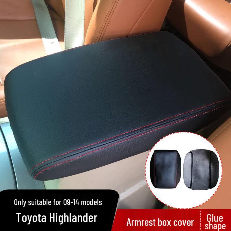 Toyota Highlander 09-14 Armlehnenbox Deckel Leder Klebeabdeckung (Innenmodifikation)