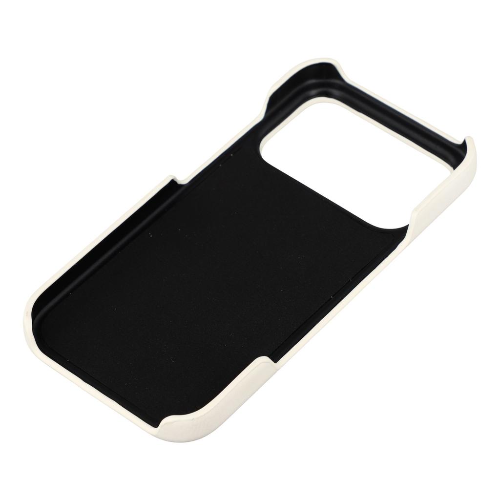 For iPhone 17 Pro Max Case Compatible with MagSafe Skin-Touch Leather + PC Back Cover