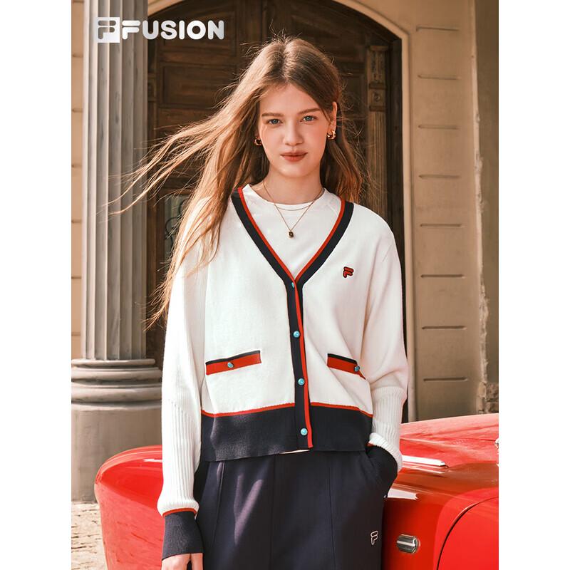 FILA FUSION Women s V-Neck Knitted Cardigan M