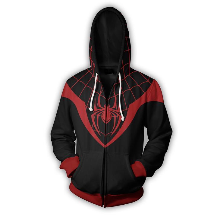 3D Digital Print Zip-Up Hoodie Anime Cosplay Sweatshirt Painful Clothes Unisex
