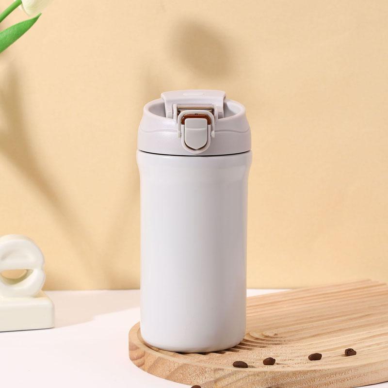600ml Stainless Steel Thermal Coffee Mug With Straw Thermos Mug Leak Proof Portable Travel Thermal Cup Water Bottle