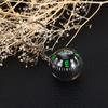 6 Pcs Durable 28mm Ball Keychain Compass Compact Black Liquid Filled Compass Liquid Filled Ball Keychain Hiking Gear
