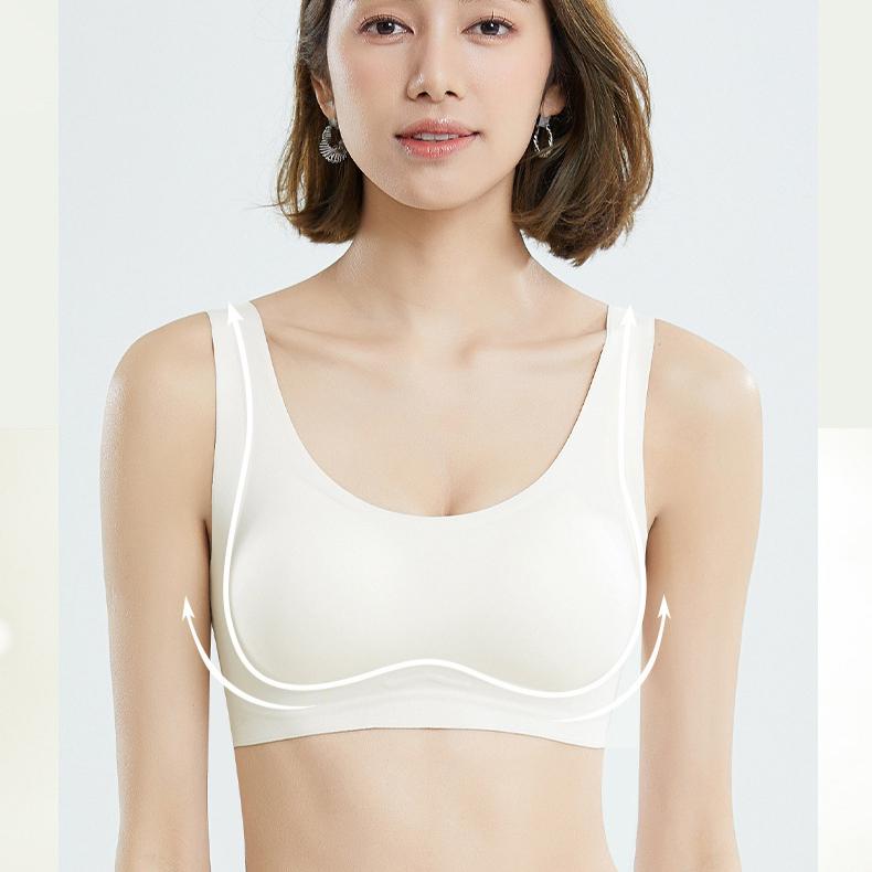 Tank Top Lingerie Women with Bra Pads Simple Bra Gathering and Adjusting Style Sexy Bra
