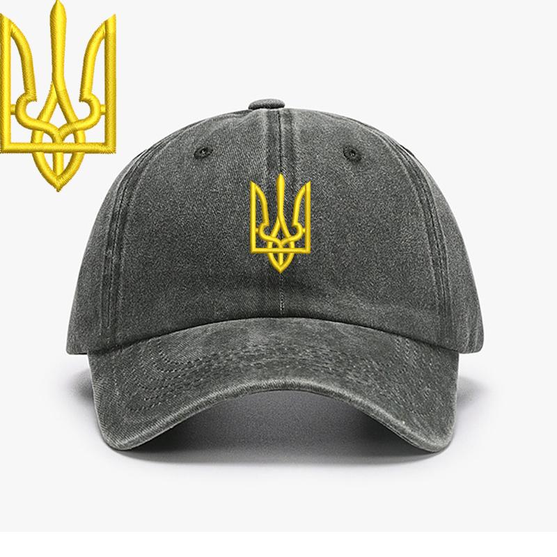 Embroidery Ukraine Trident Symbol Spetsnaz Special Forces Men Baseball Caps Brass Buckle Dad Caps Snapback Adjustable