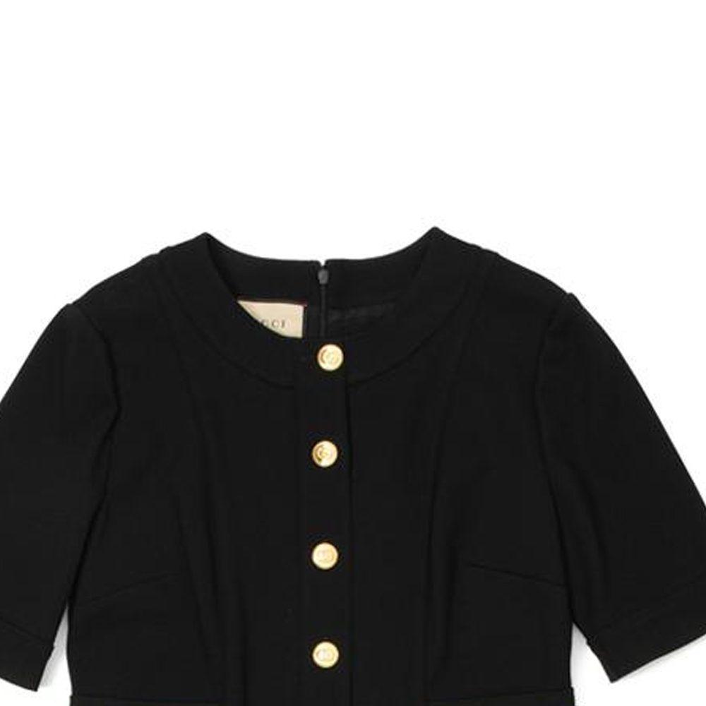 GUCCI Short Sleeved Dress Women's Black 693034-XJD8U-1000