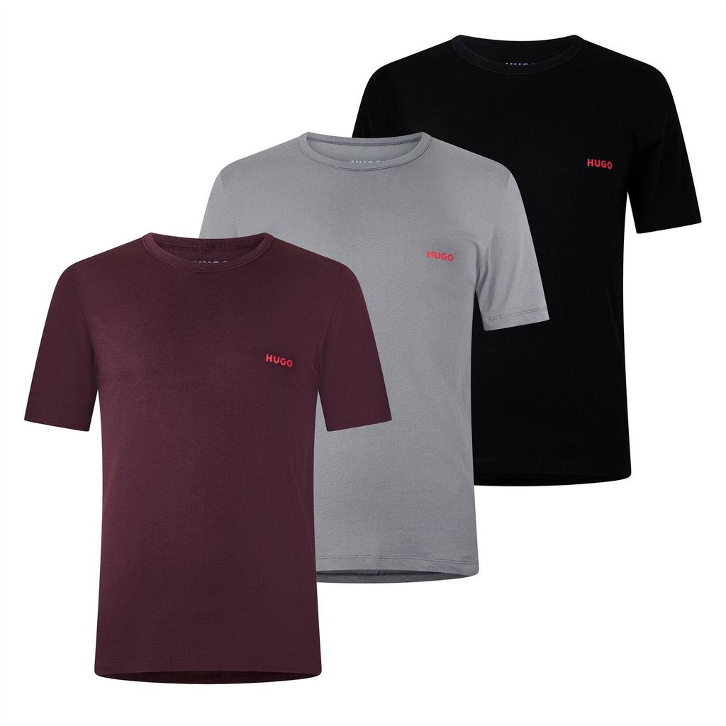 Hugo Mens Plain Pyjama Top (Pack of 3)