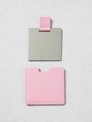 Portable Mini Hand Mirror with Protective Case