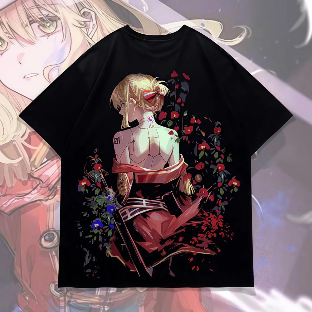 Графическая футболка «Киборг-гейша», Футболка, Аниме-мерч, Японский стритвир, Киберпанк-эстетика, Харадзюку, Стиль Y2K, Оверсайз, Мужчины, Женщины 4XL