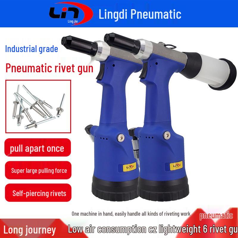 Lingdi AT-6215 Pneumatic Self-Suction Stainless Steel Blind Rivet Gun