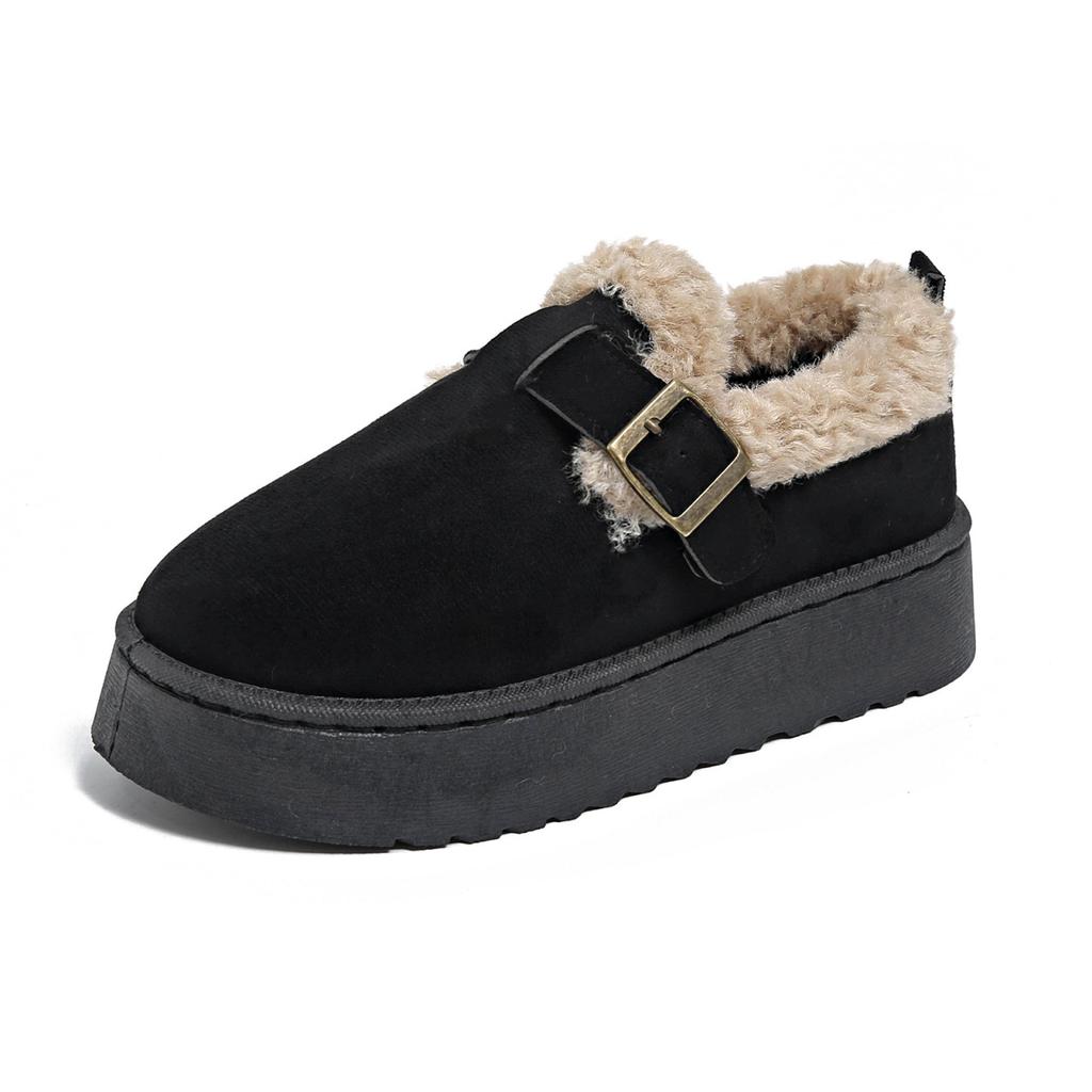 Women's Winter Snow Boots Round Toe Not Tired Feet Non-slip Cold Padded Lining Thickened Warm Muffin Bottom Home Outdoor Travel Cotton Shoes