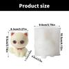 Easy Clean Cats Shaped Mould Creative Eye Liner Cat Squeeze Fun Silicone Baking Mold for Festive Treats and Desserts