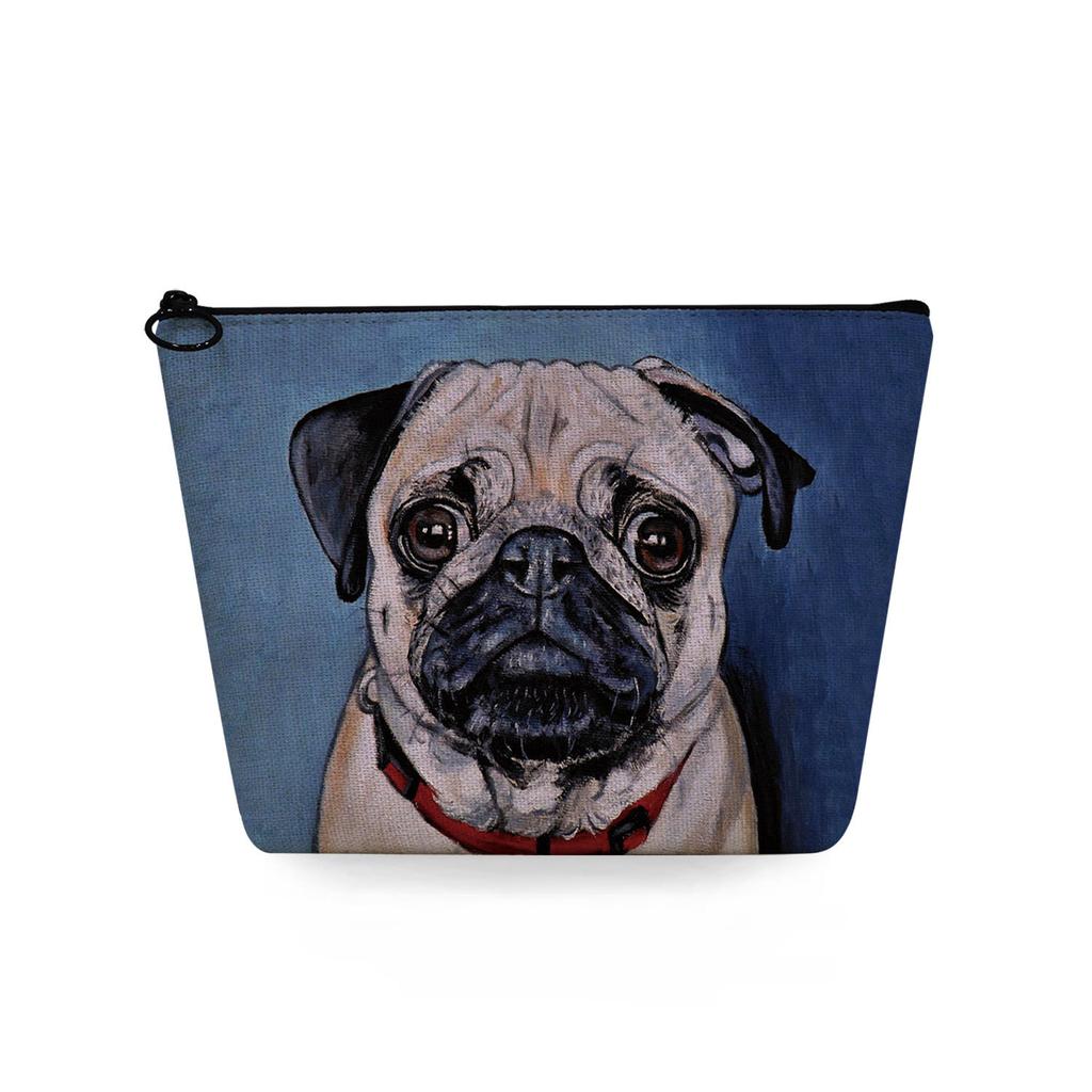 Women Dog Print Cosmetic Bag Toiletries Organize Travel Storage Case 6725