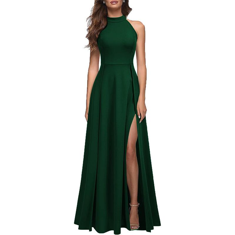 Amazon European and American Cross-border Long Dresses, Thin Off-the-shoulder Sexy Girlfriends Bridesmaid Clothes, Cocktail Banquet Evening Dresses