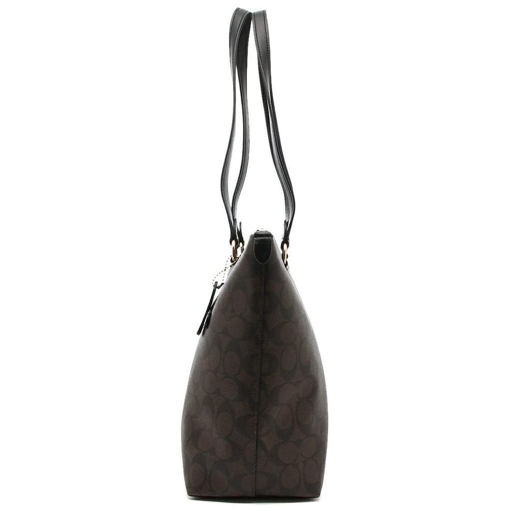 Bag F79609 Brown X Black Signature Gallery Tote Ladies [Coach] (Tote Bag) [Outlet Item] [Brand] [Item]