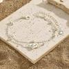 Trendy Alloy Layer Anklet for Women Waterproof Designs With Crystals Embellishments Vocation Accessory Outfits