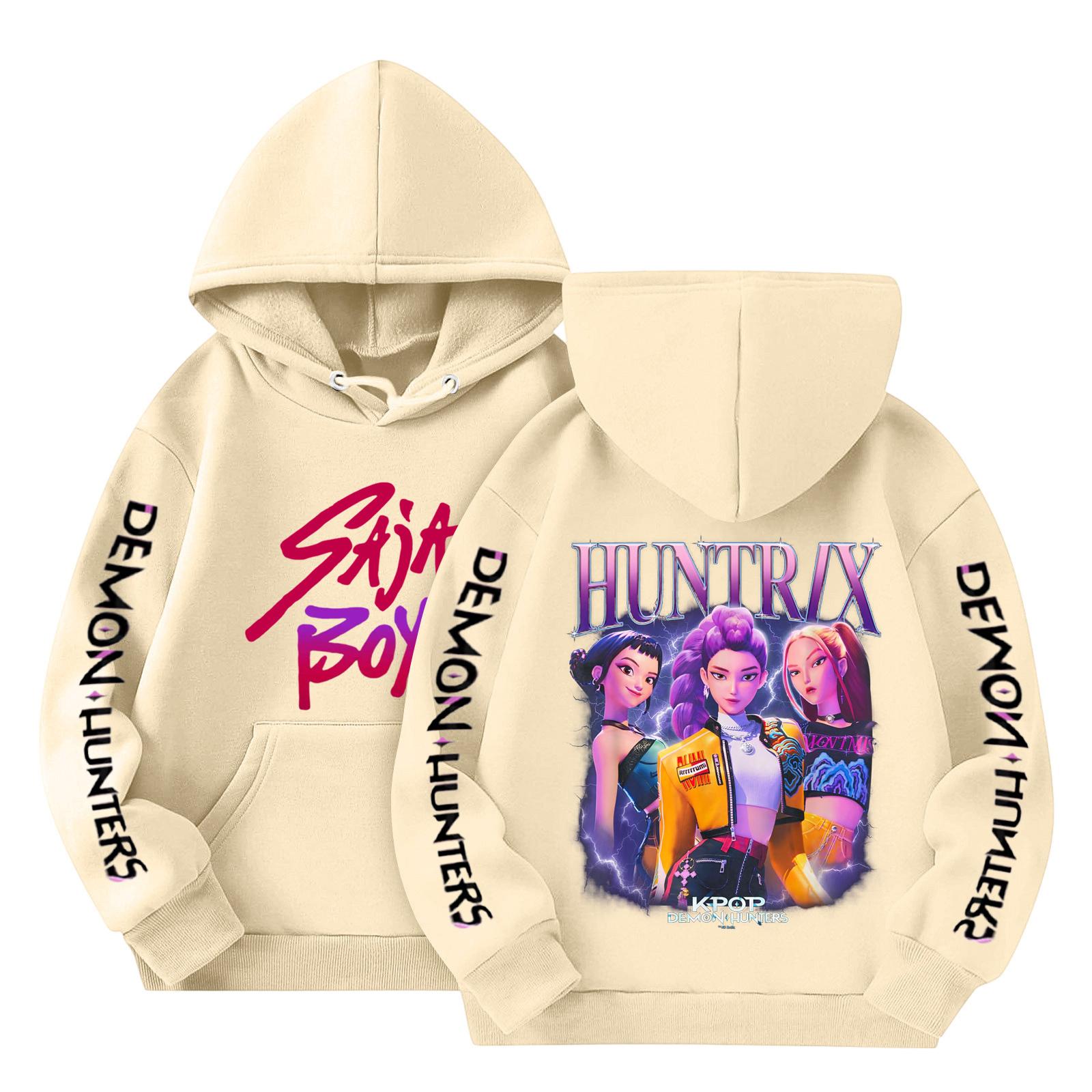 

Толстовки для девочек-подростков, толстовки с длинным рукавом, пуловер с завязками, симпатичная толстовка большого размера 110 бежевый