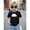 European Size Boys Round-neck Short-sleeved T-shirt with Cute Cartoon Pattern Print