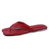 Versatile casual outerwear women's flip-flops summer new fashion high-end skirt niche design flat-bottomed sandals
