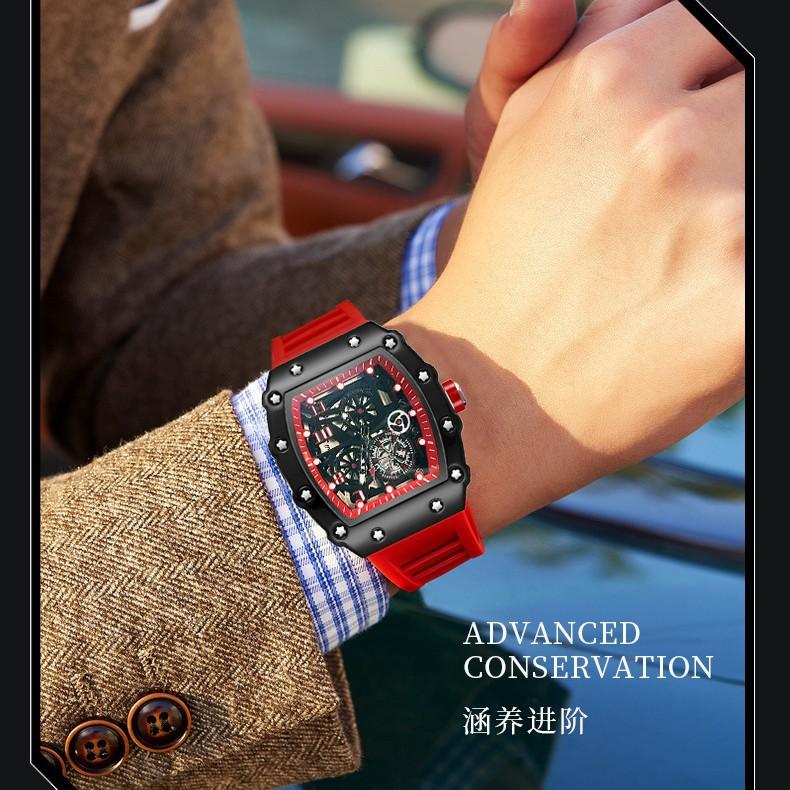 Casual Fashion Trend Fully Automatic Quartz Hollow Luminous Waterproof Darth Vader 1705 Men'S Watch