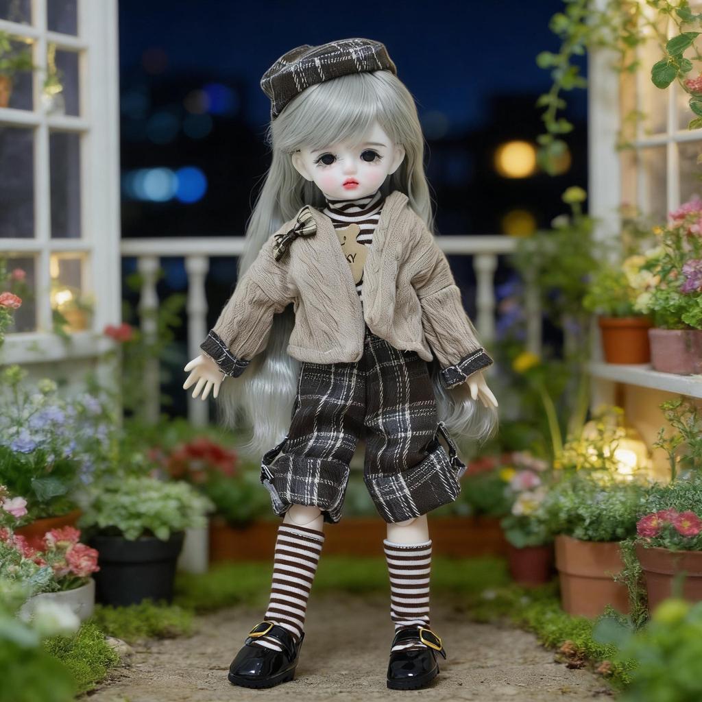 6" BJD Puppenkleidung für Akagi, GL und Gungun Körper - 30cm Geistermama Lolita Ankleide-Outfit