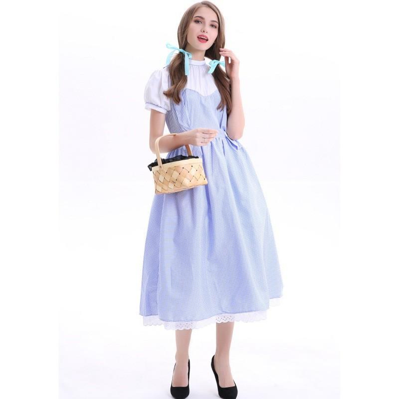 Alluring Plus Size Retro Farm Dress For Women Crafted From Highquality Cotton Blend For Fun Cosplay
