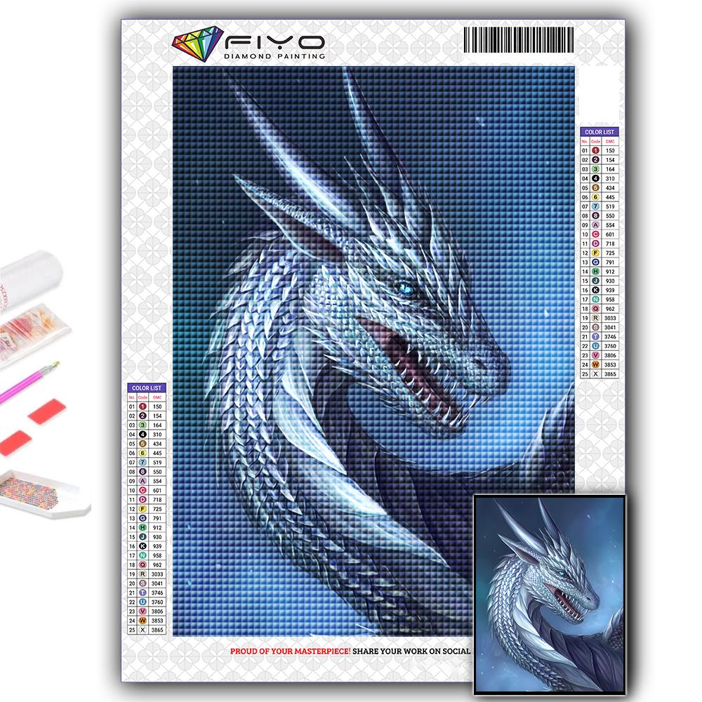 

Набор для вышивки крестом DIY Алмазная вышивка Европейский дракон Алмазная картина Домашний декор Full Round 20X30CM