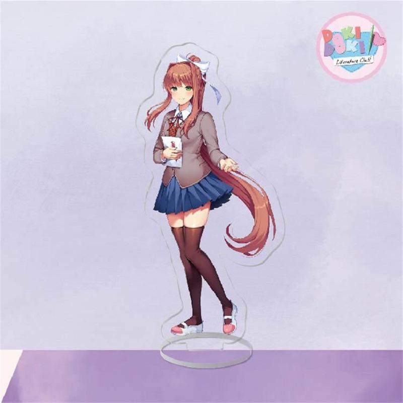 Japan Anime Doki Doki Acrylic Stand Model Hot Figure Cosplay Plate Holder Topper Birthday Fans Christmas Desk Decor Plate Gift
