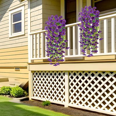 Artificial Flower New Artificial Hanging Flowers and Plants Easter Decoration 2025 UV-resistant and Realistic Room Decor Wedding