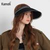 Kenmont Women's Wide Brim Open-Top Visor Hat KM-6049