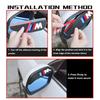 2PCS Car Rearview Mirror Rain Eyebrow Side Snow Sun Visor For BMW M 1 3 4 5 6 7 Series X1 X3 X4 X5 G20 G38 F48 E36 E39