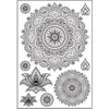 Transfert Thermocollant Mandala Noir A4