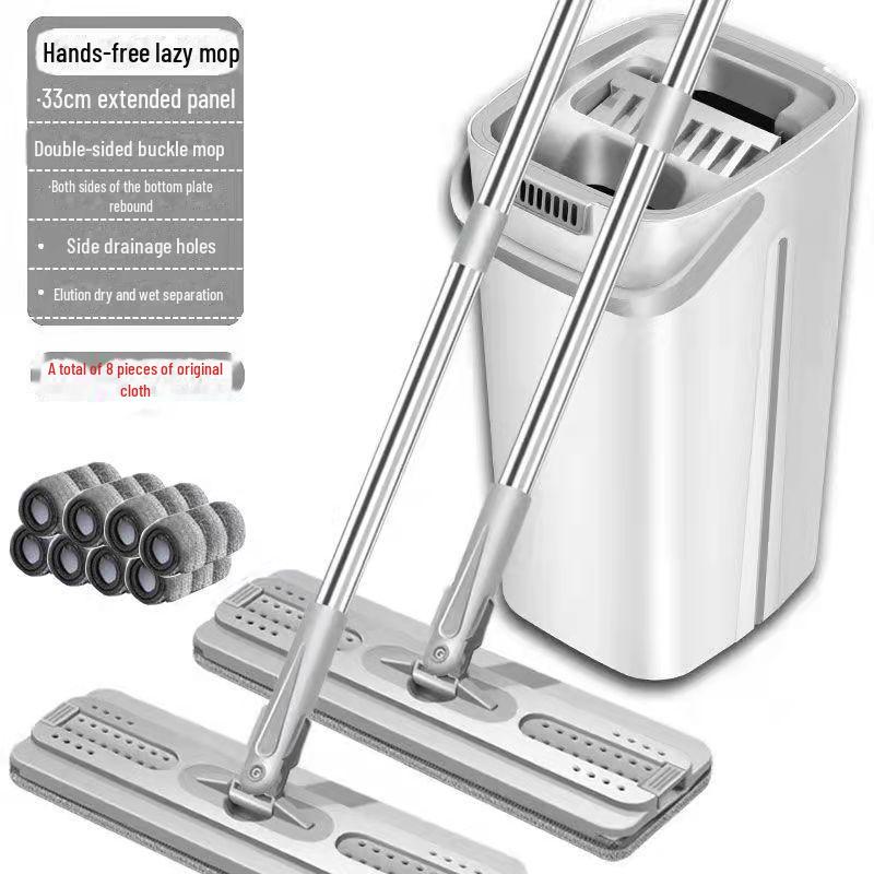 2024 Hands-Free Flat Mop: New Style, Easy-Clean Scratch Mop for Effortless Home Cleaning