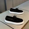 Brand Men's Shoes Retro Suede Leather Casual Shoe Luxury Designer Loafers Platform Driving Shoes for Men Dress Shoes Moccasins