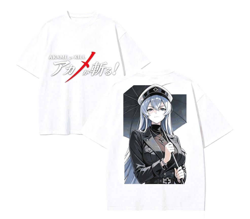 2026 Summer Hot Sale Akame Ga Kill! Anime T-Shirt Y2k Unisex Harajuku Hip Hop Punk T-Shirt Streetwear Casual Oversized T-Shirt