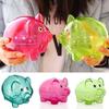 Clear Transparent Pig Plastic Piggy Money Bank Small Piggy Bank Money Boxes Storage Toys Home Decor Money Saving Box