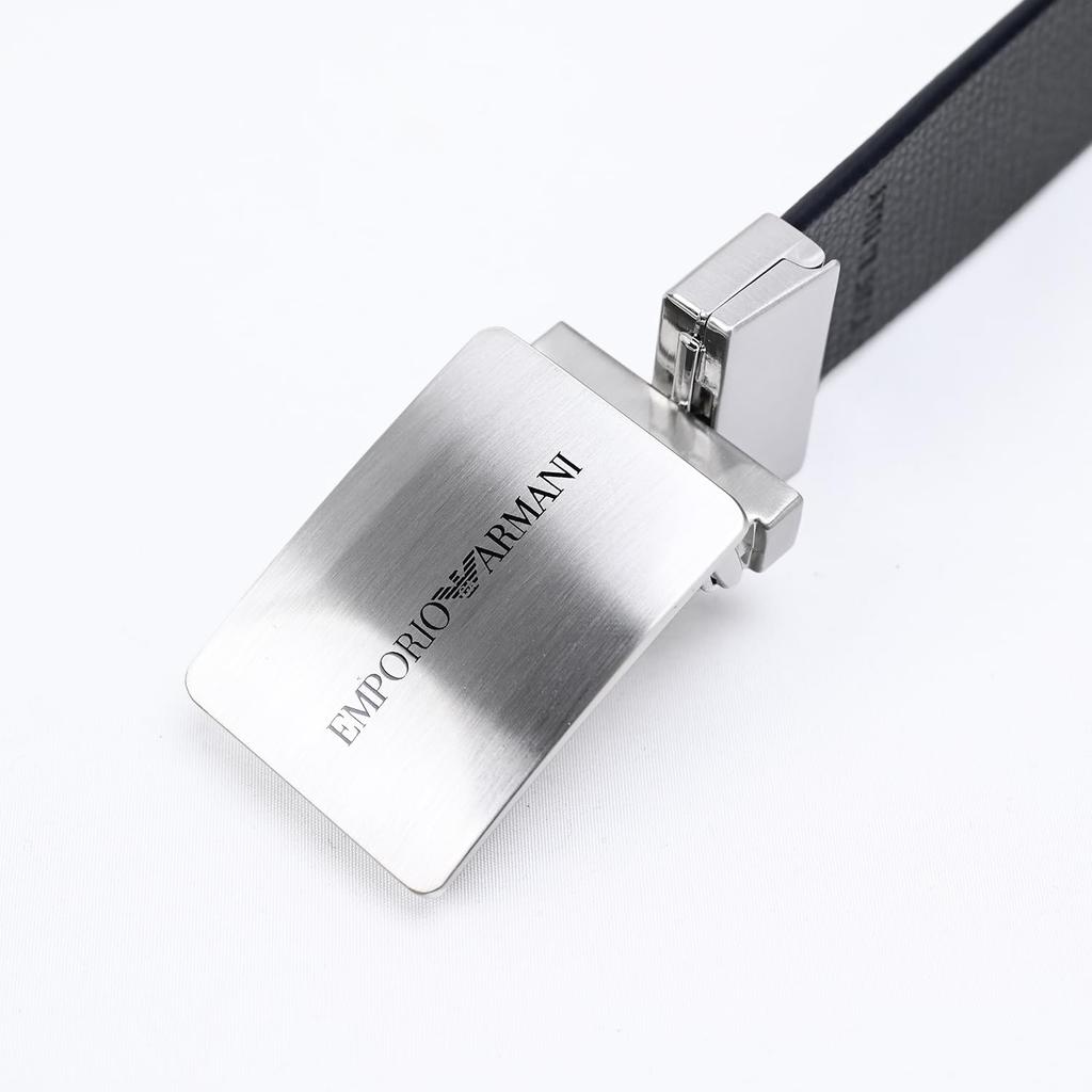 Emporio Armani Šířka opasku 3 cm, systém Stringer, kompatibilní, oboustranný, černý, Y4S563 Y737E 88017, kůže [EMPORIO ARMANI] Pánský [Položka]