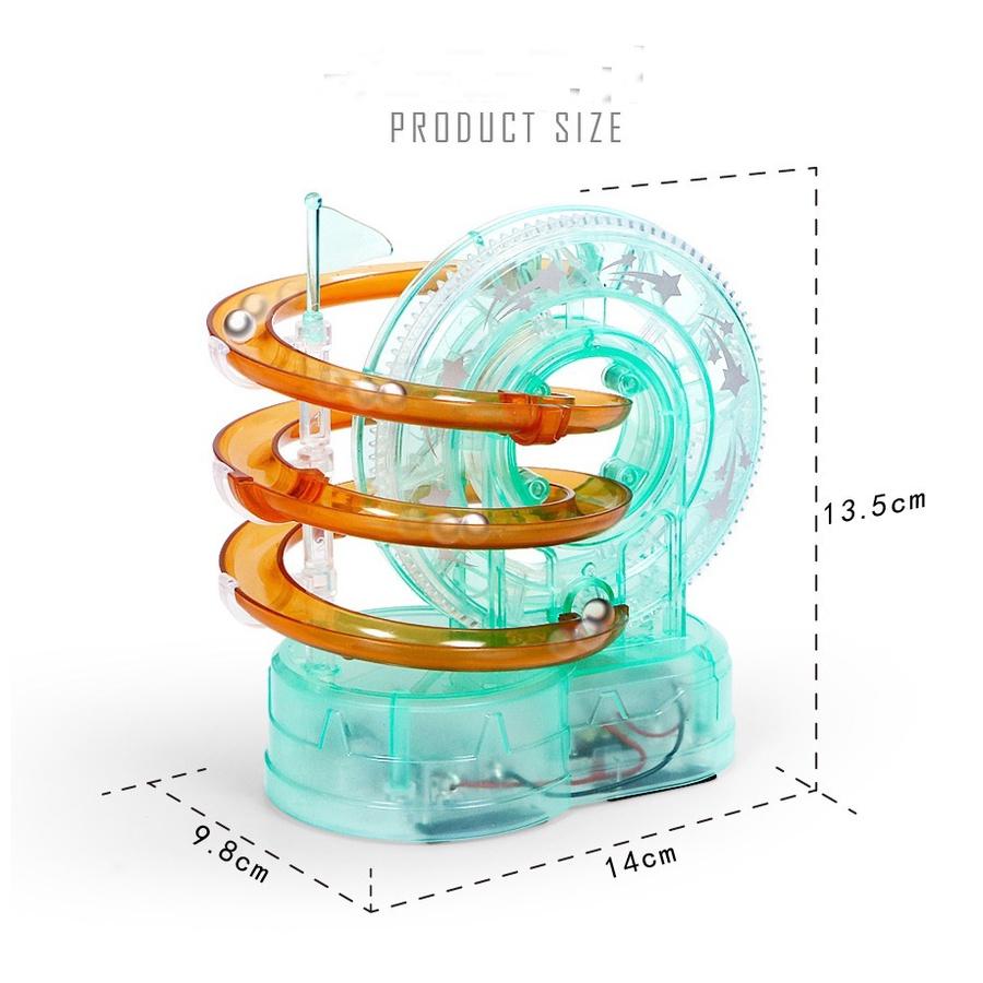 Kids Electric Ferris Wheel Loop Marble Race Run Transparent Diy Toys for Children Kid GIft